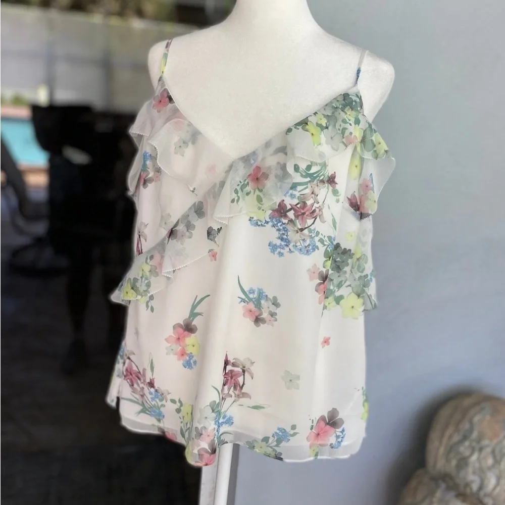 ☀️Ted Baker London Meeyah Pergola Fairy Cold Shoulder Camisole Size Large